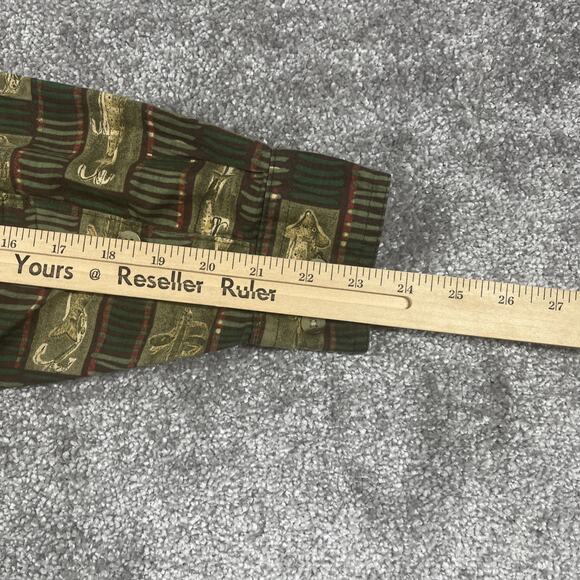 Woolrich Button Down Shirt Mens Extra Large Fishing Bait Cotton Long Sleeve - Picture 12 of 12